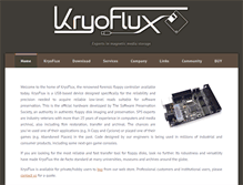 Tablet Screenshot of kryoflux.com